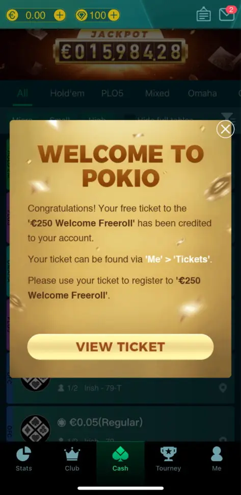 Unser €250 Freeroll