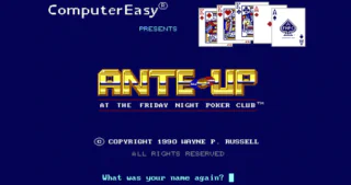 Ante Up MS DOS poker