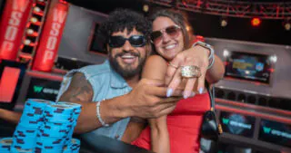 Lou Garza won the PLO Championship for a bracelet, then won his girlfriend's hand in marriage for a ring