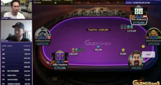 Aleks Ponakovs Shows Some Street Poker at the GGMillion$ Final Table