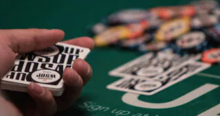 Dealing card