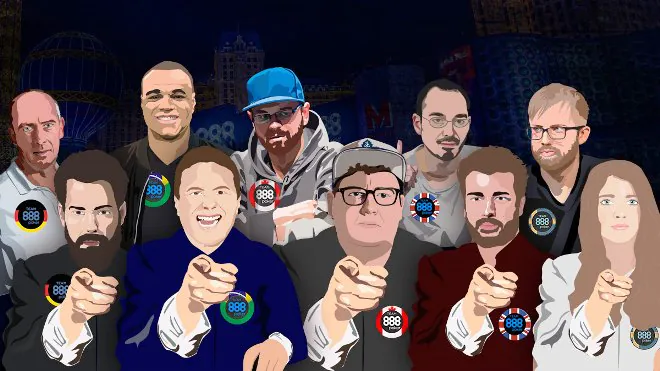 Join Kassouf, Benger in Battle as Part of 888 WSOP 8-Team