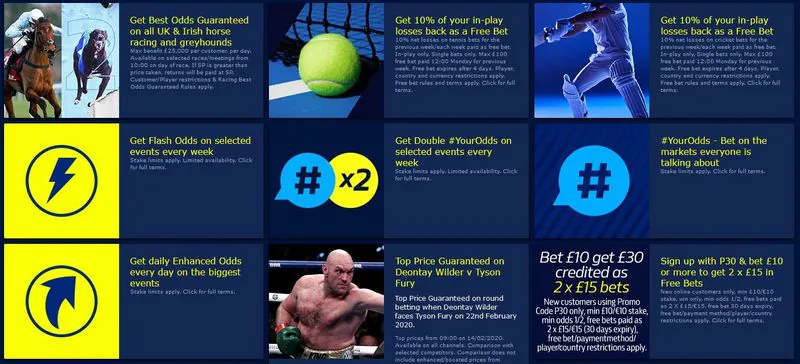 Example of promotion online bookmaker