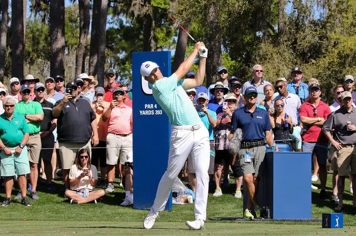Golf player Jordan Spieth swing