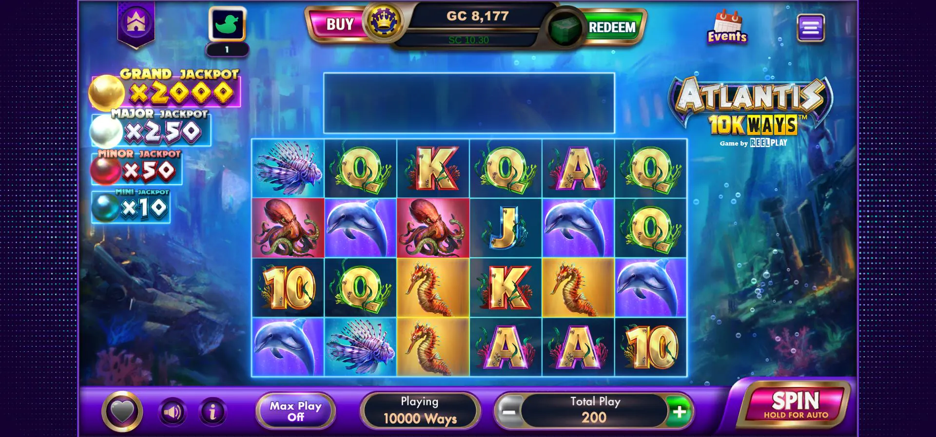 Luckyland Slots Casino Atlantis 10k Ways