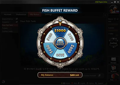 Fish Buffet reaward