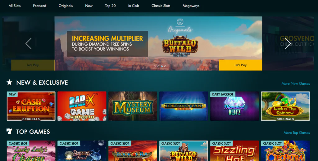 Grosvenor Casino Online Slots Lobby