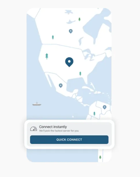NordVPN Quick Connect feature