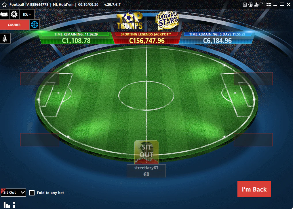 Paddy Football Poker Table