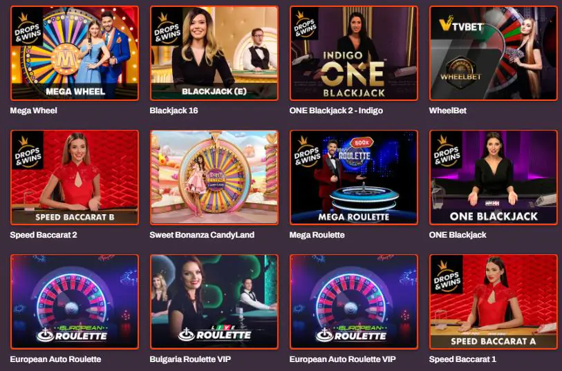 BetWarrior Live Games