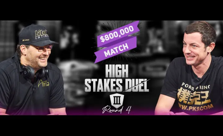 Phil Hellmuth and Tom Dwan Heads up for 800k High Stakes Duel