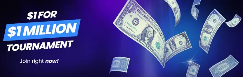 $1 for $1 million GTD. WPT Global.