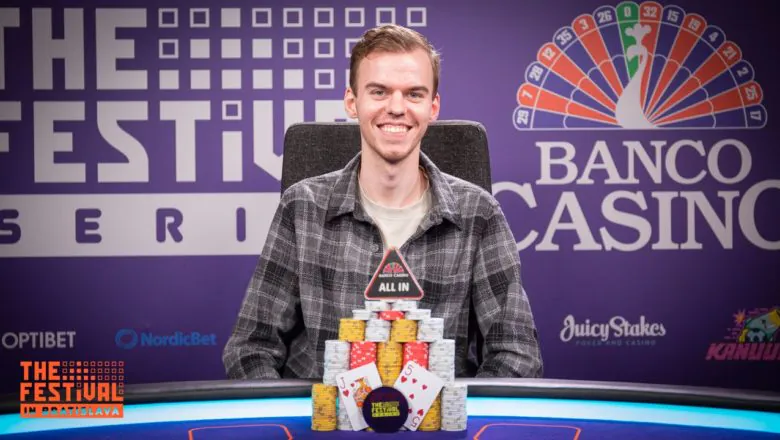 Michel Molenaar. Winner of The Festival Series Main Event in Bratislava 2022.