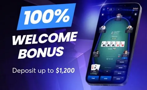 WPT Global. 100% welcome bonus when depositing up top $1200.