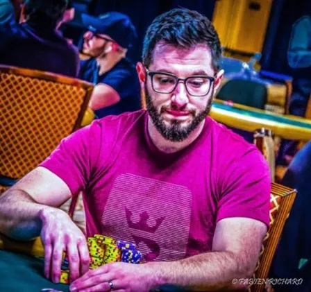 Phil Galfond playing poker. Filtered picture.