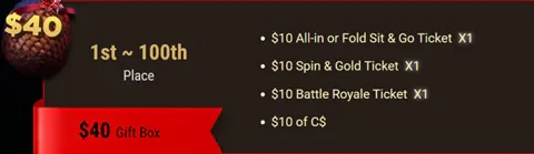 GGPoker gift box prizes.