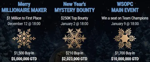 Winter holiday tournaments at GGPoker.