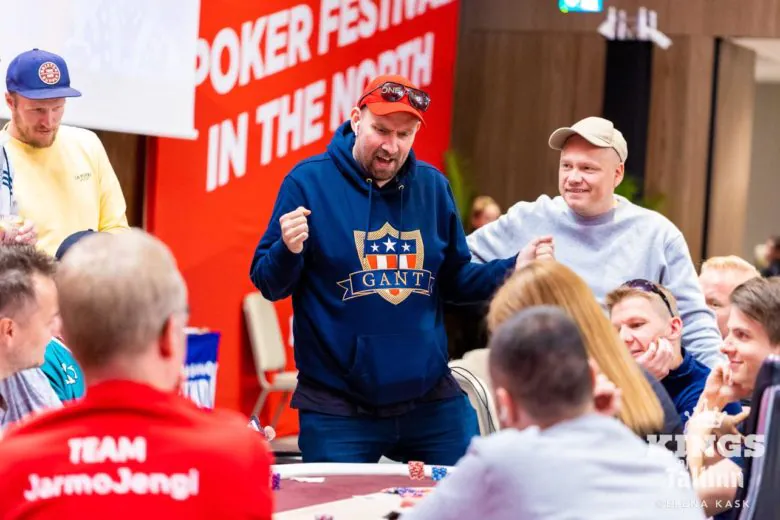 Happy player at Kings of Tallinn.