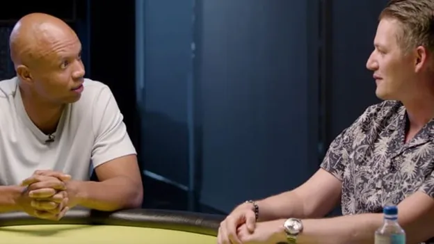 Joey Ingram interviewing Phil Ivey