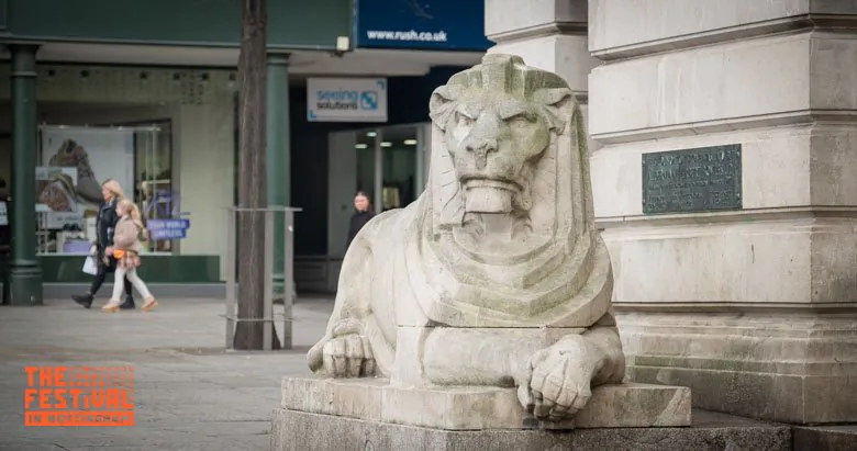 The Festival Nottingham - stone statue.