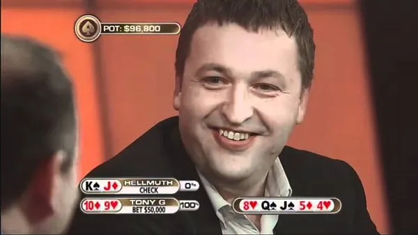 Tony G tilting Hellmuth.