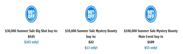 The 888poker Summer Sale Week Schedule