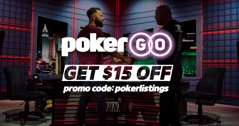 PokerListings PokerGO promo code offer.