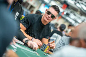 Jean-Pierre van der Spuy, Day 1b Chip Leader in the Main Event