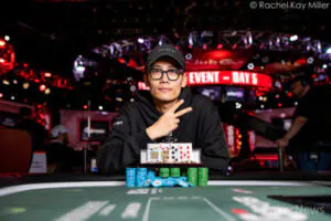 Jerry (Pei) Li after his bracelet win last year