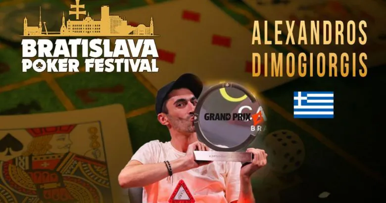 The partypoker Grand Prix Winnner Alexandros Dimogiorgis 2023