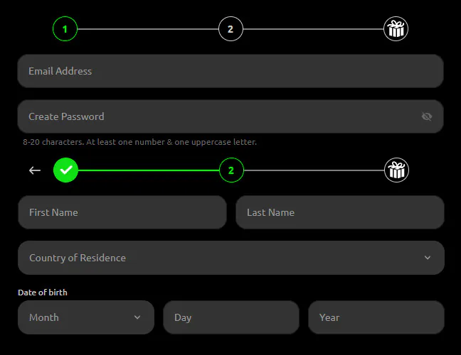Enter your information