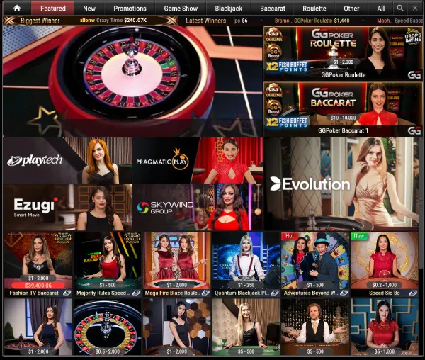 GGPoker Live Casino