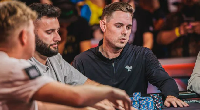 Toby Lewis at Poker Table