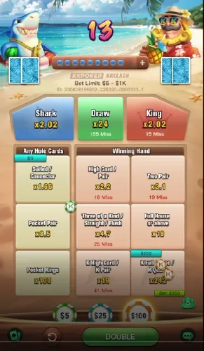 KKPoker KK Clash poker game