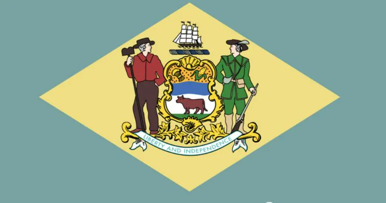 US Poker Rooms: Delaware State Flag