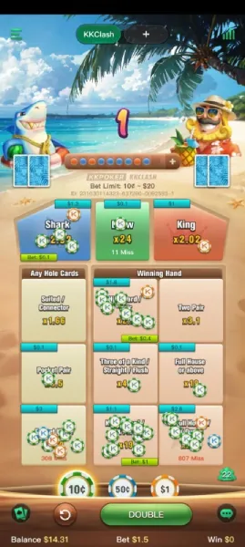 KKPoker KKClash casino poker game