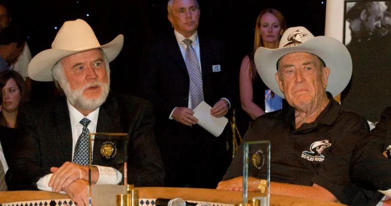 Crandell Addington and Doyle Brunson