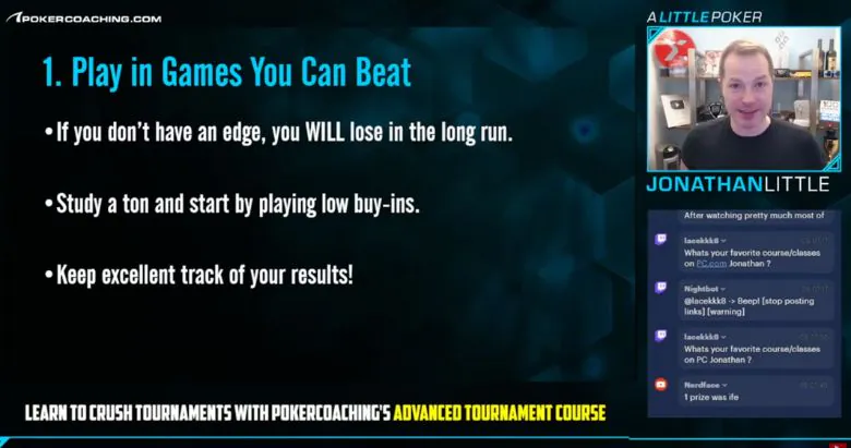 Jonathan Little: Choose Beatable Games