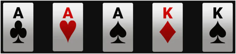 Full House (Aces full of Kings) example