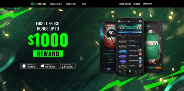 KKPoker bonuses