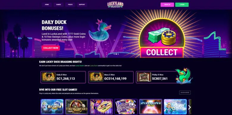 Luckyland slots official website
