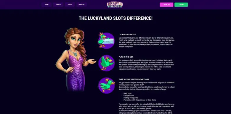 Luckyland slots prizes