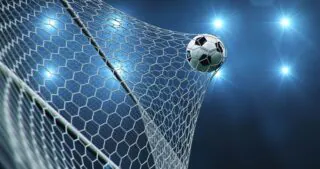 Soccer ball into the goal